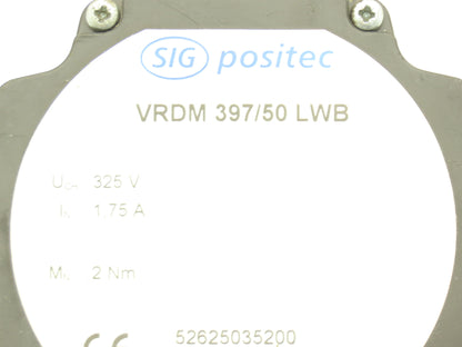 Berger Lahr VRDM 397/50 LWB SIG Positec Servo Stepper Motor 325V 2Nm