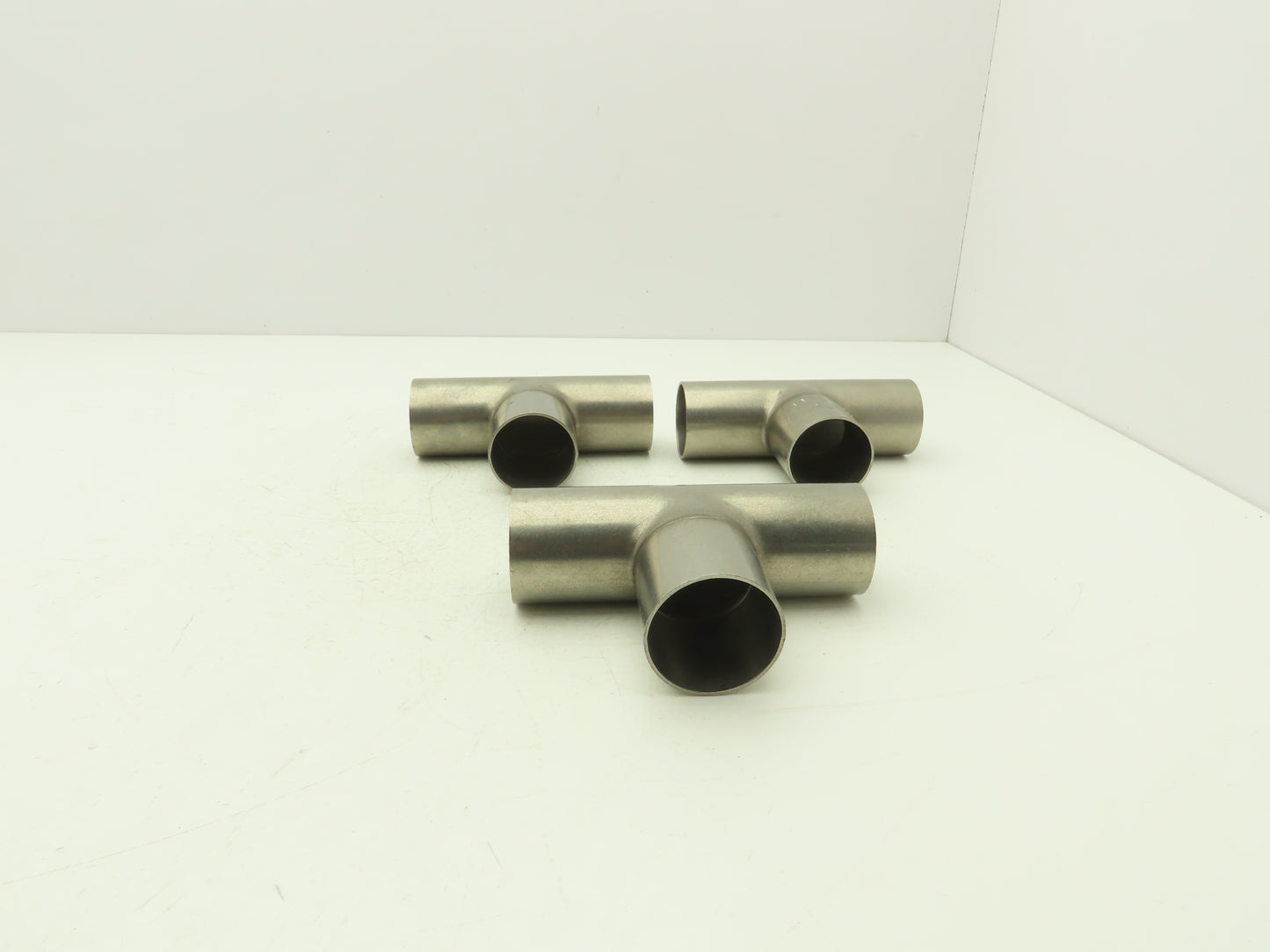 2" OD Tee Butt Weld Adapter Stainless Steel Tumble Finish A = 3 Lot of 3