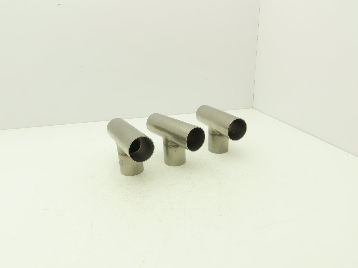 2" OD Tee Butt Weld Adapter Stainless Steel Tumble Finish A = 3 Lot of 3