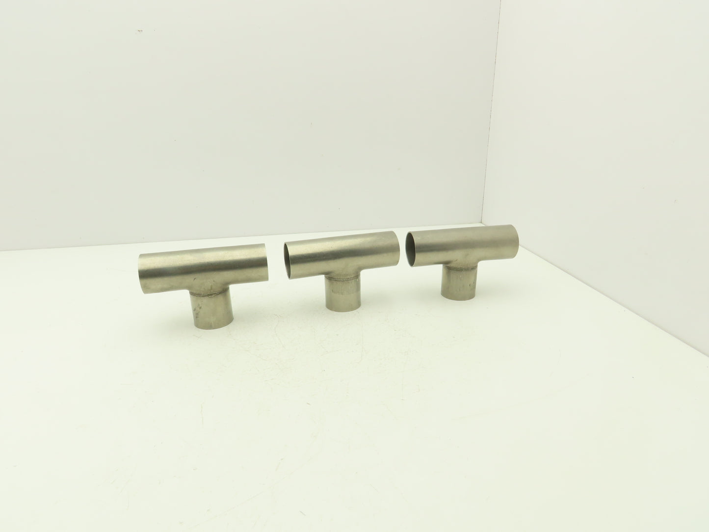 2" OD Tee Butt Weld Adapter Stainless Steel Tumble Finish A = 3 Lot of 3