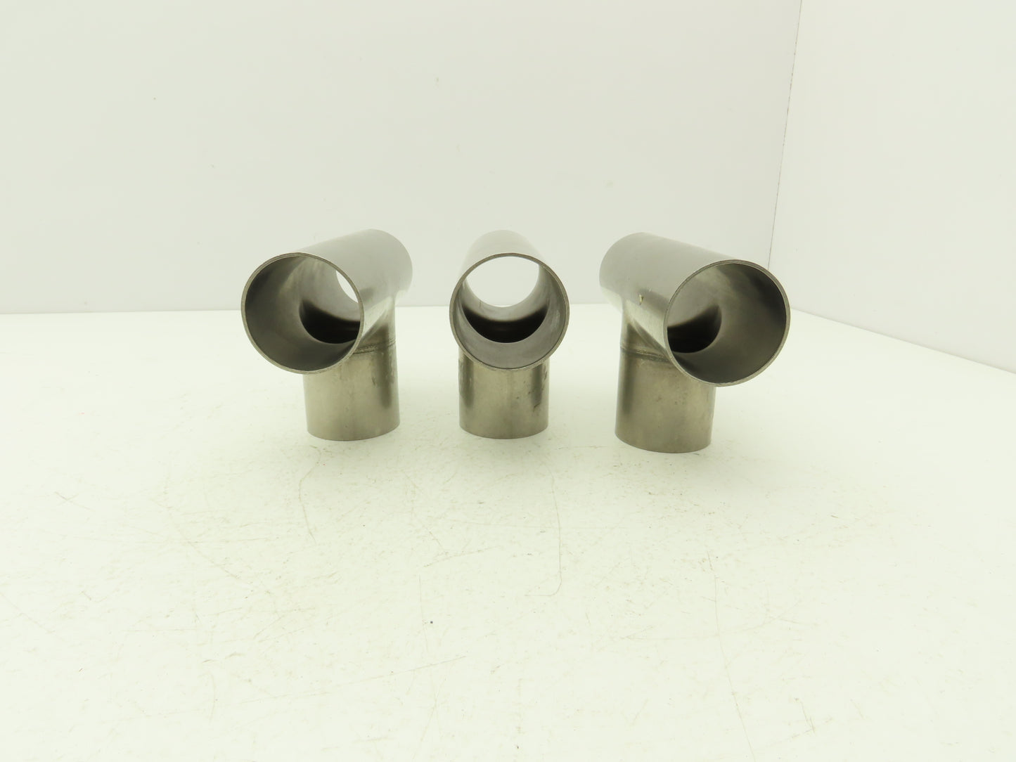 2" OD Tee Butt Weld Adapter Stainless Steel Tumble Finish A = 3 Lot of 3