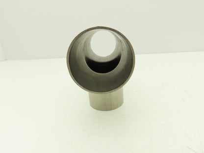 2" OD Tee Butt Weld Adapter Stainless Steel Tumble Finish A = 3 Lot of 3