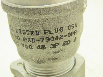 Pyle National PXD-73042-GPR
KPD-83036 4 Wire Plug Assembly 460VAC 3 Pole 20A
