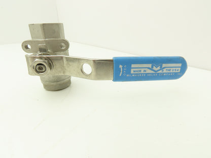 Milwaukee Valve CF8M Ball Valve Stainless Steel 1/2"NPT Female Lot of 6