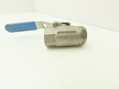 Milwaukee Valve CF8M Ball Valve Stainless Steel 1/2"NPT Female Lot of 6