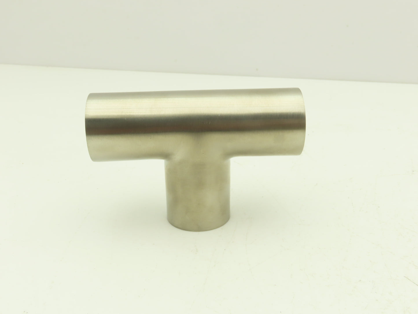 1-1/2" OD Butt Weld Vacuum Tee Stainless Steel Satin Finish A = 2.25" Lot of 6