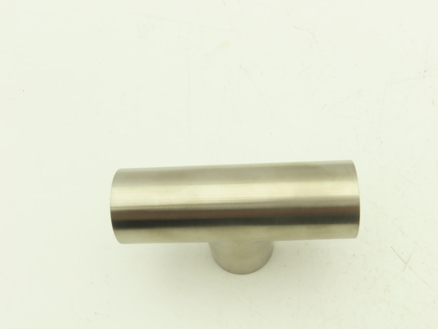 1-1/2" OD Butt Weld Vacuum Tee Stainless Steel Satin Finish A = 2.25" Lot of 6