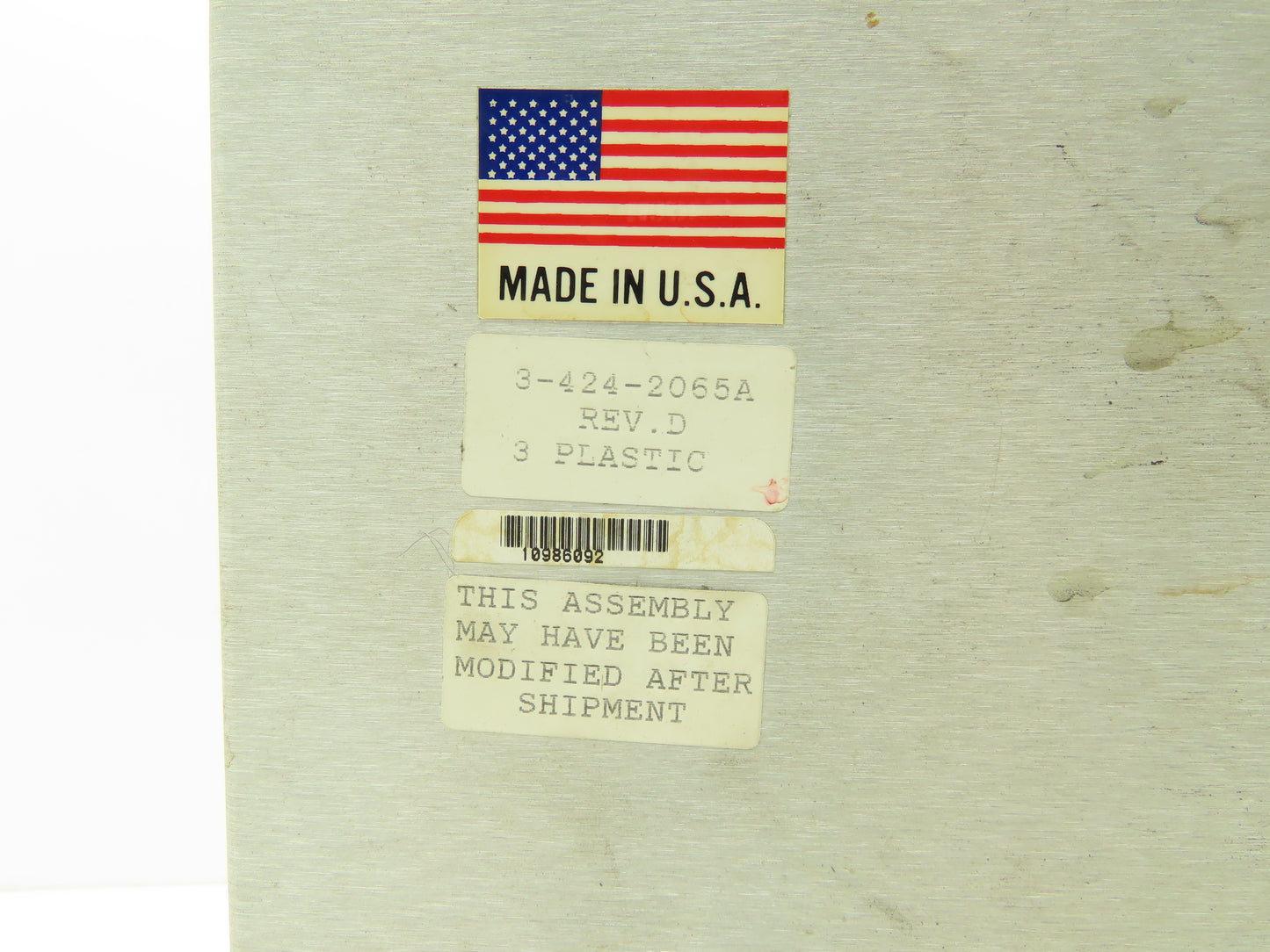 Cincinnati Milacron 3-424-2065A Camac VST Controller Control Panel Rev D