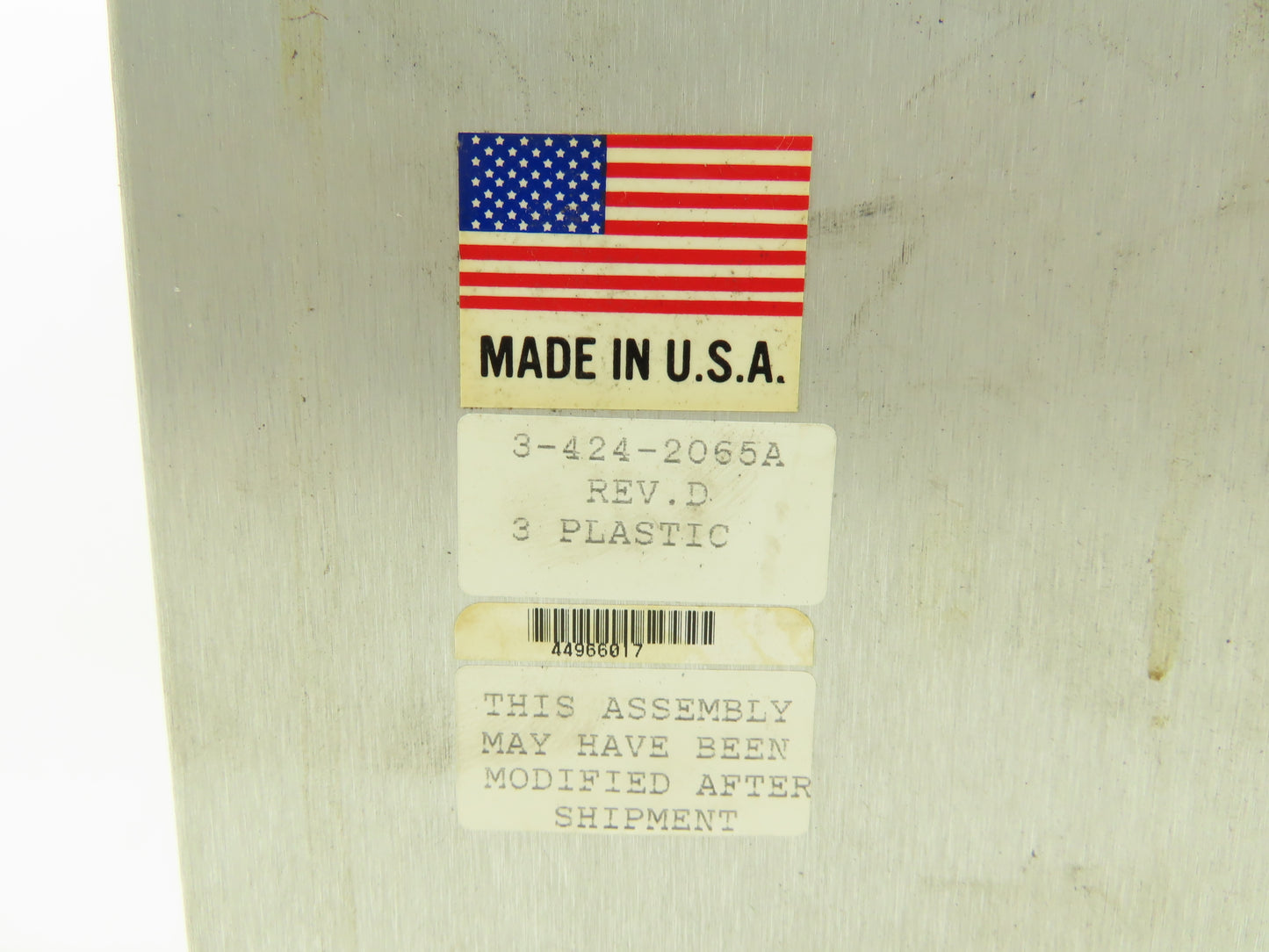 Cincinnati Milacron 3-424-2065A Camac VST Controller Control Panel Rev D