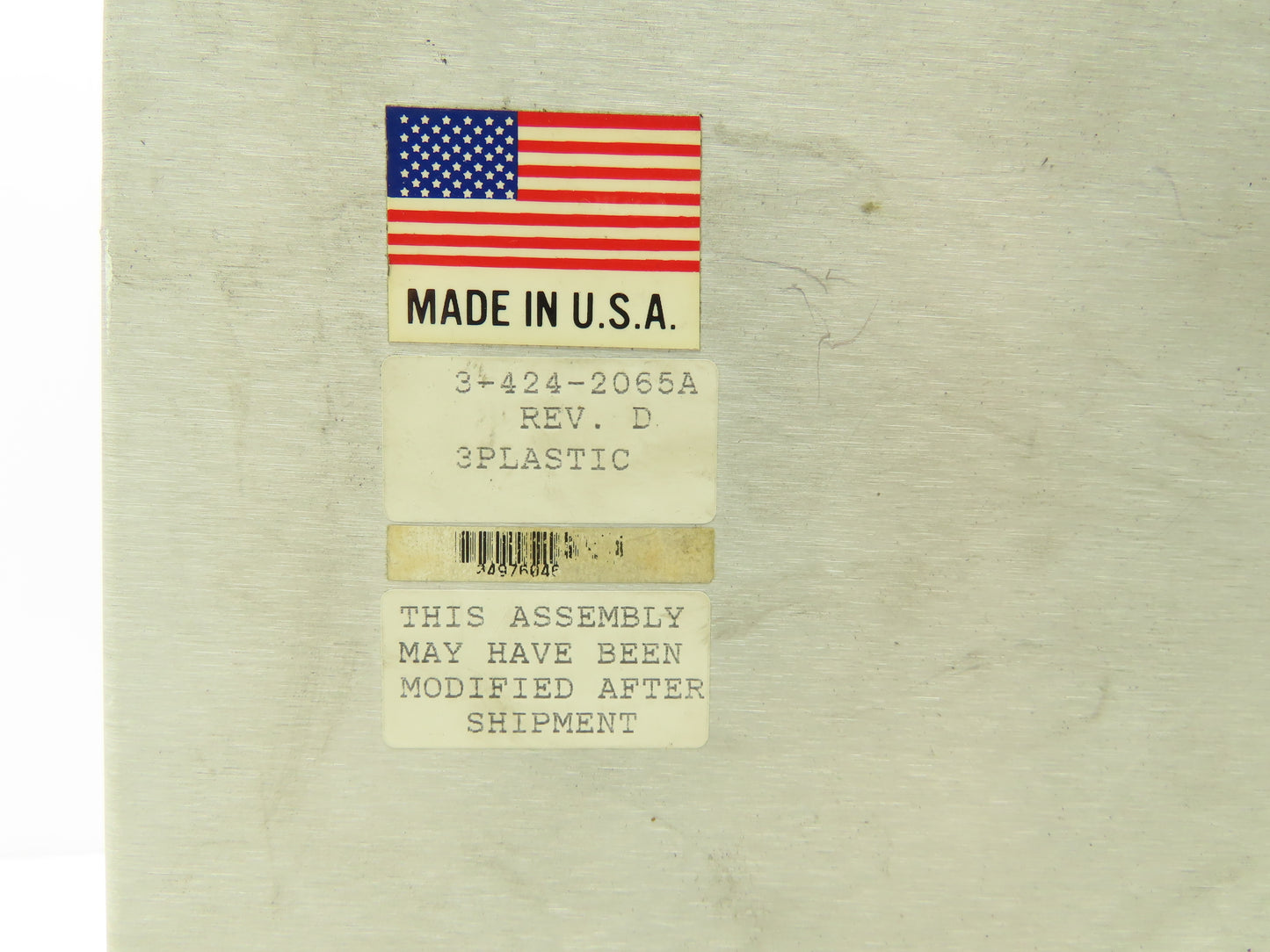 Cincinnati Milacron 3-424-2065A Camac VST Controller Control Panel Rev D