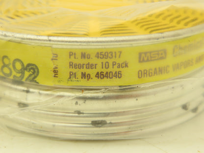 MSA 459317 Respirator Chemical Cartridge Filter /Acid Gas  Lot of 10