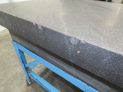 Cert-o-Flat Black Granite Surface Inspection Plate 36x72x10" Grade A 4 Ledges