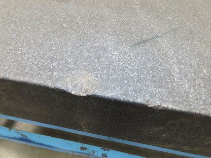 Cert-o-Flat Black Granite Surface Inspection Plate 36x72x10" Grade A 4 Ledges