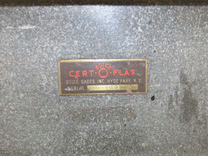 Cert-o-Flat Black Granite Surface Inspection Plate 36x72x10" Grade A 4 Ledges