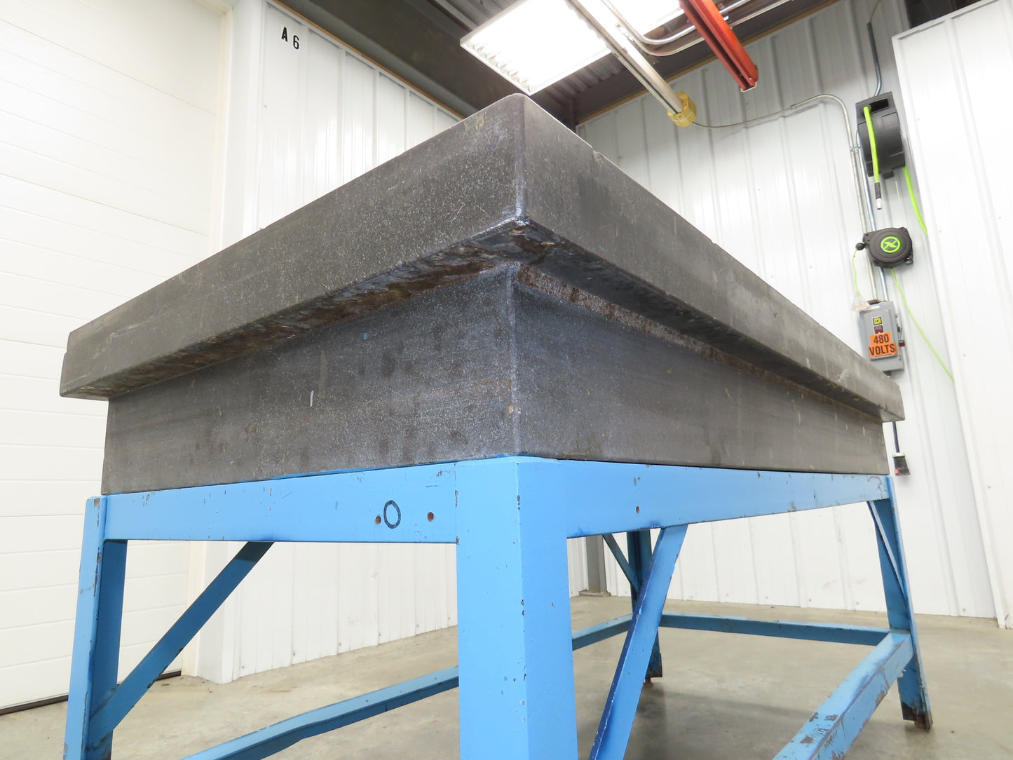 Cert-o-Flat Black Granite Surface Inspection Plate 36x72x10" Grade A 4 Ledges