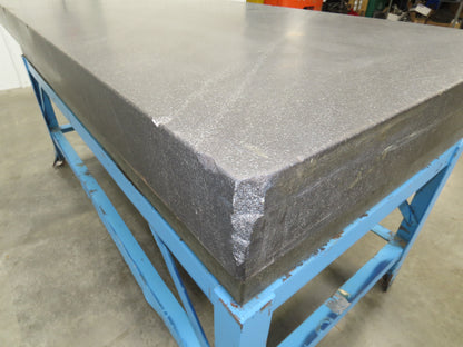 Cert-o-Flat Black Granite Surface Inspection Plate 36x72x10" Grade A 4 Ledges