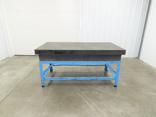 Cert-o-Flat Black Granite Surface Inspection Plate 36x72x10" Grade A 4 Ledges