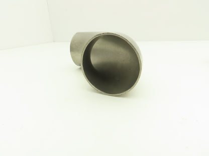 BW-200-90 2" OD Butt Weld Vacuum 90° Elbow SS Tumble Finish A = 3" Lot of 8