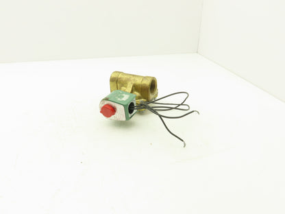Asco 8210D4 Brass Solenoid Valve 2-Way NC 150 PSI 1" NPT Dry Air 120V 10.5 W