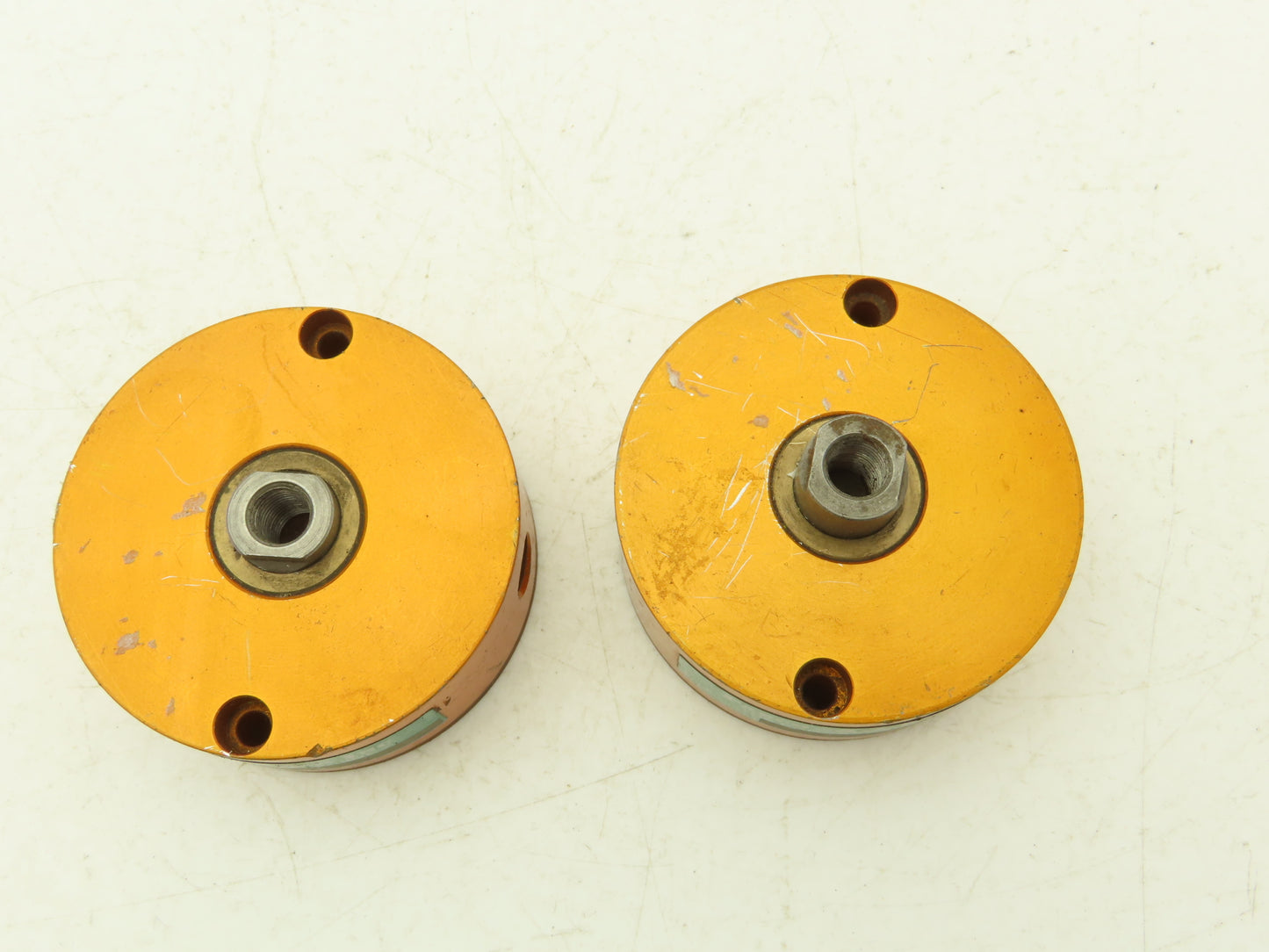 Fabco-Air A221XV Pancake Pneumatic Cylinder Double Acting 1-5/8" x 1/4" Lot of 2
