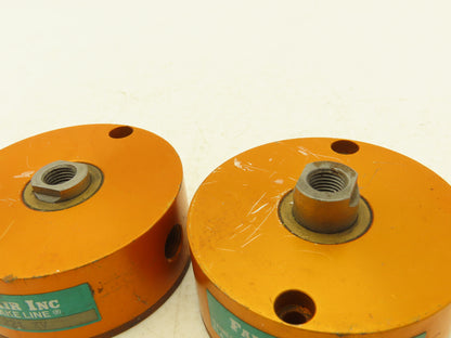 Fabco-Air A221XV Pancake Pneumatic Cylinder Double Acting 1-5/8" x 1/4" Lot of 2