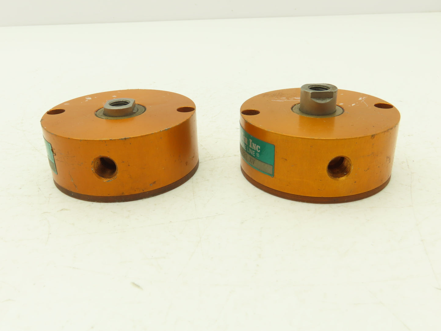 Fabco-Air A221XV Pancake Pneumatic Cylinder Double Acting 1-5/8" x 1/4" Lot of 2