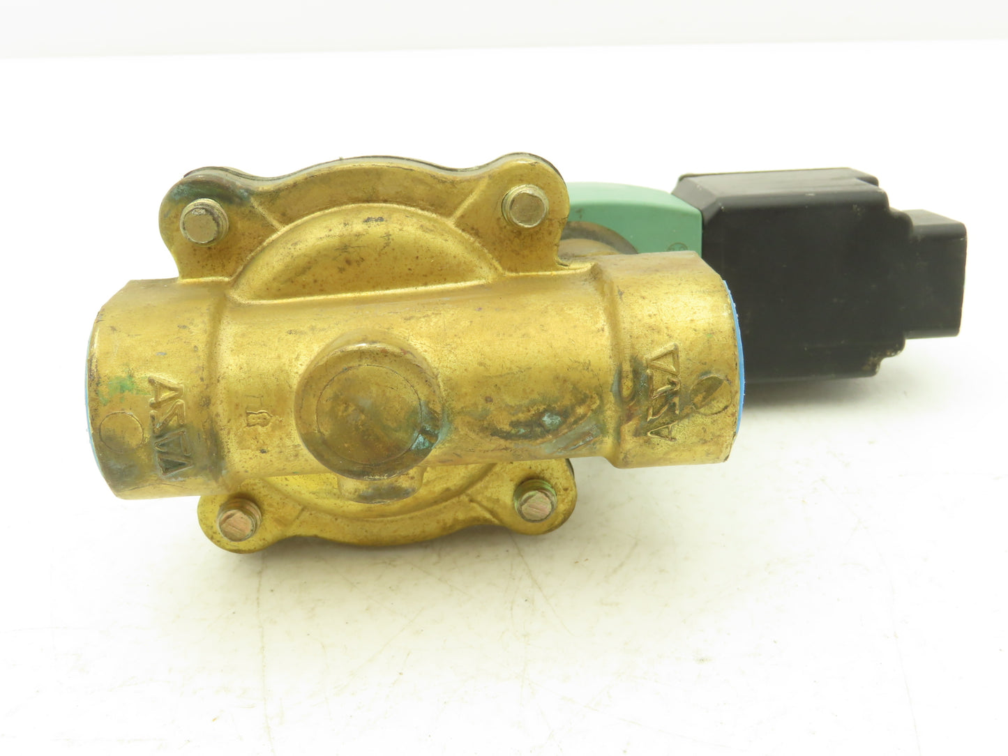 Asco JKF8210G3 Brass Solenoid Valve  3/4" N/C 5-250 AIR 5-150 w Jun Box