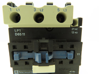 Telemecanique LP1D6511 Contactor Motor Starter 80A 600V 50Hp Coil 24VDC