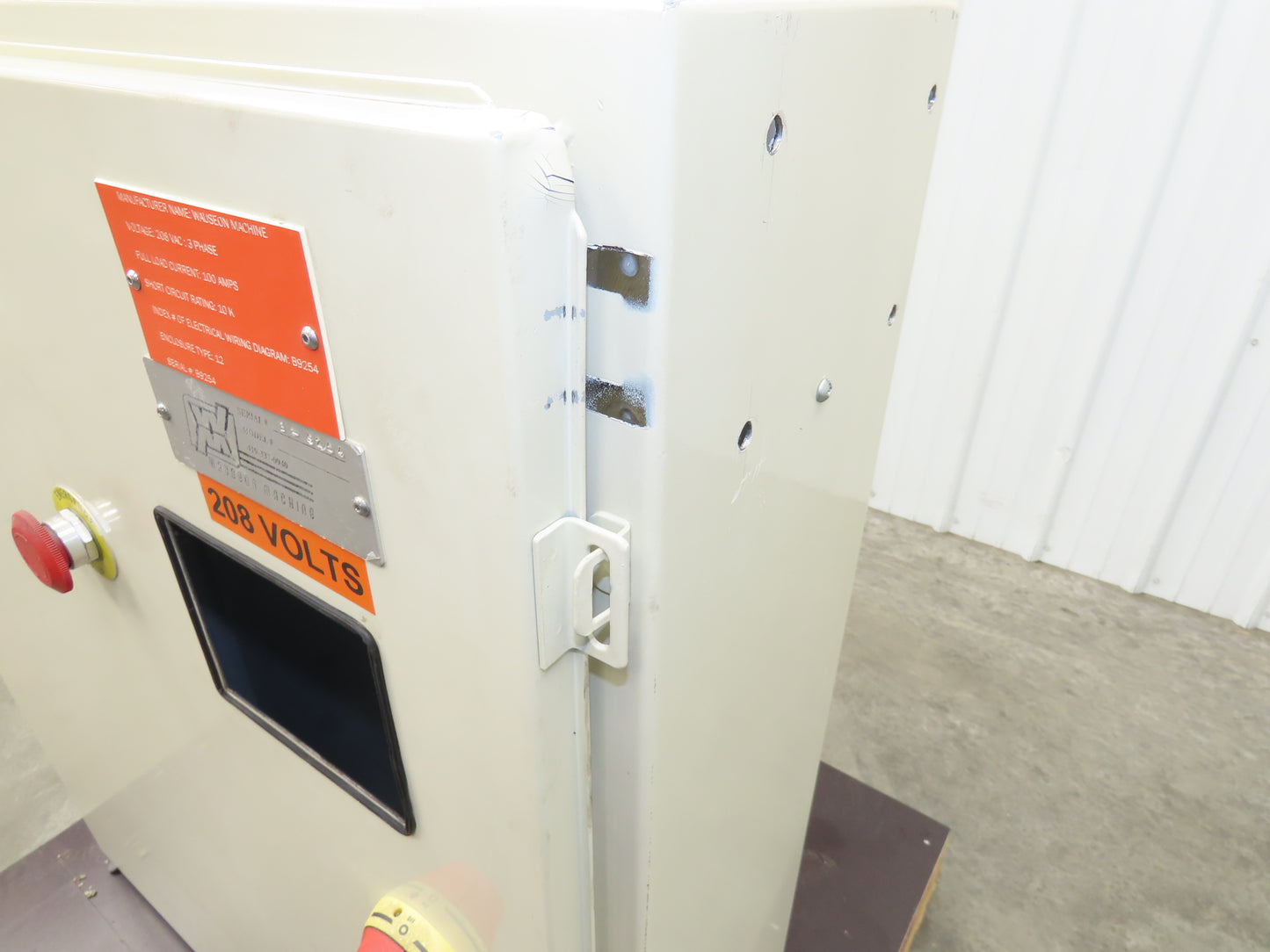 Hoffman Electrical Enclosure 42x36x10" Backplate Wall Mount 100A Disconnect