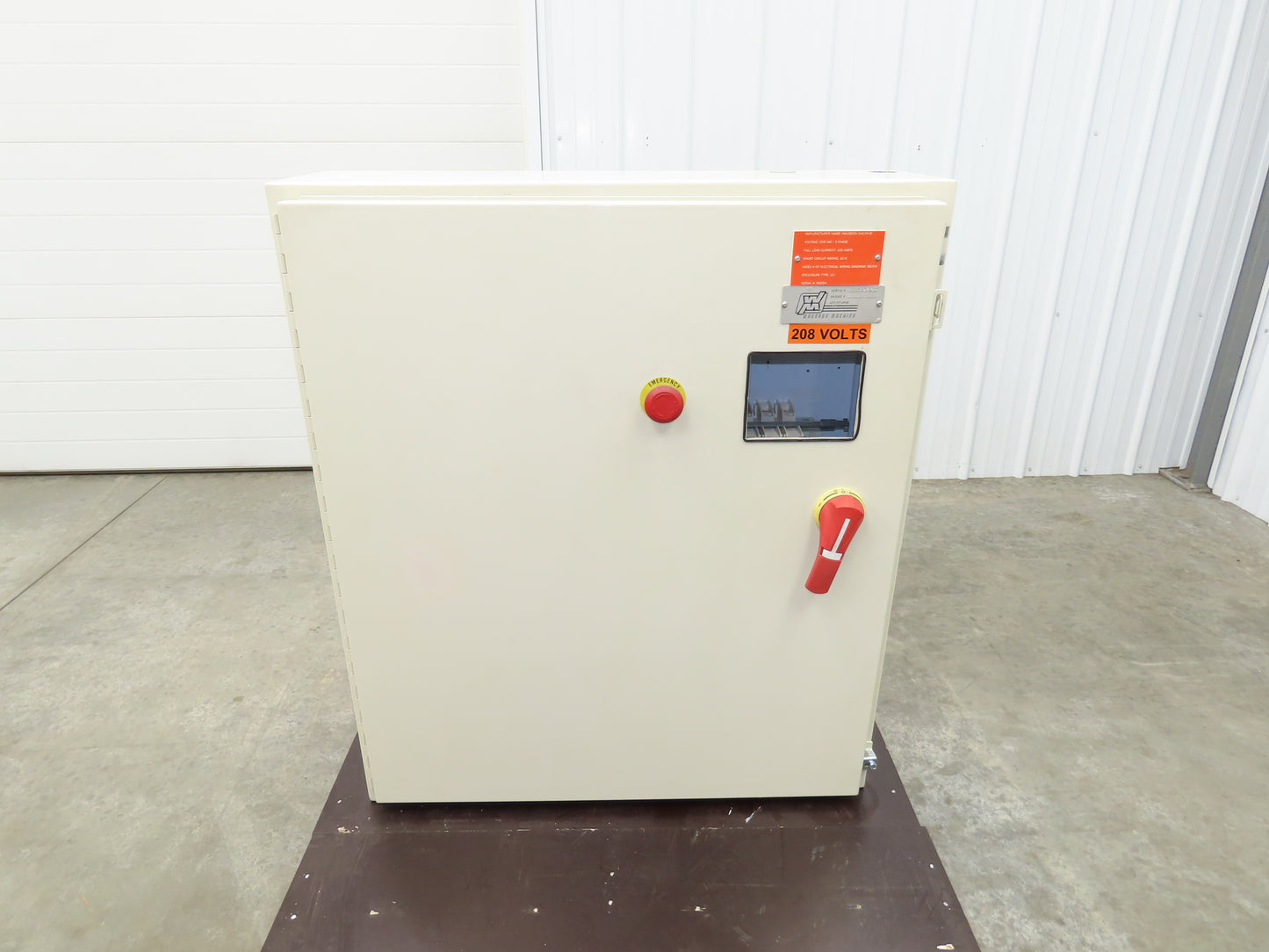 Hoffman Electrical Enclosure 42x36x10" Backplate Wall Mount 100A Disconnect