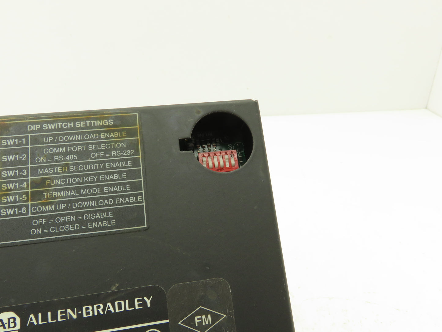 Allen-Bradley 2707-L8P2 DTAM Plus Operator Interface Panel LCD Control Ser B