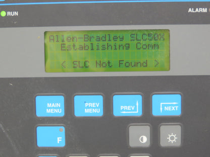 Allen-Bradley 2707-L8P2 DTAM Plus Operator Interface Panel LCD Control Ser B