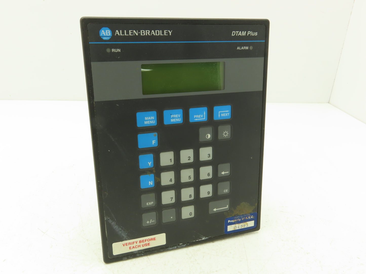 Allen-Bradley 2707-L8P2 DTAM Plus Operator Interface Panel LCD Control Ser B