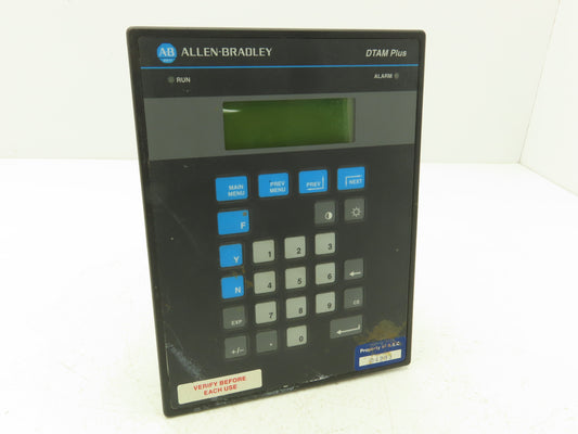 Allen-Bradley 2707-L8P2 DTAM Plus Operator Interface Panel LCD Control Ser B