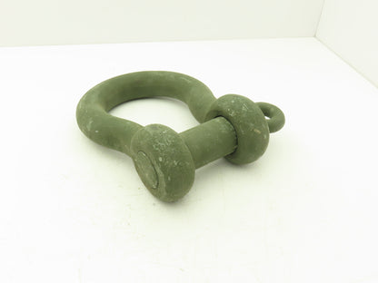 WLL 25T Ton 1-3/4" Steel Anchor Shackle 2" Screw Pin Military Green USA