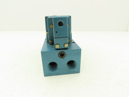 MAC 6222C-000-PM-RA11 Dual Pilot Operated Pneumatic Valve W/Air Pilot Valves