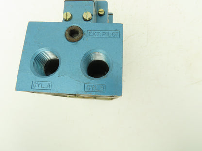MAC 6222C-000-PM-RA11 Dual Pilot Operated Pneumatic Valve W/Air Pilot Valves