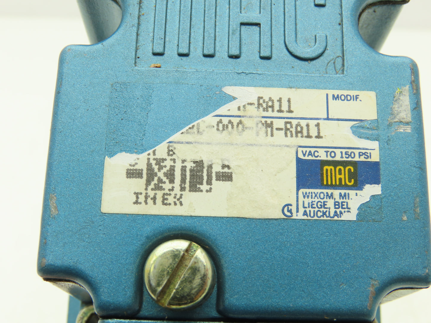 MAC 6222C-000-PM-RA11 Dual Pilot Operated Pneumatic Valve W/Air Pilot Valves