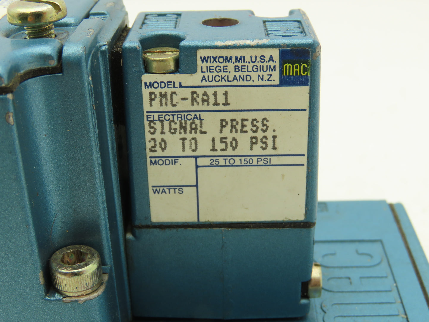 MAC 6222C-000-PM-RA11 Dual Pilot Operated Pneumatic Valve W/Air Pilot Valves