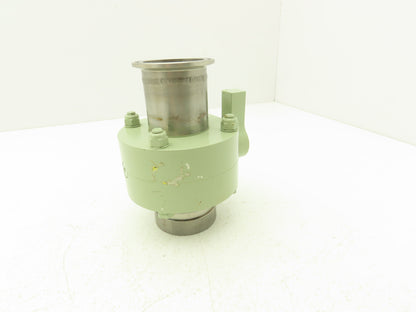 NA NA 2" Butterfly Valve Manuel 2-1/2" Flange & 2-3/8" Smooth Coupler SS Tube