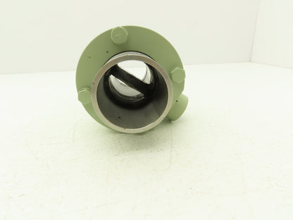 NA NA 2" Butterfly Valve Manuel 2-1/2" Flange & 2-3/8" Smooth Coupler SS Tube