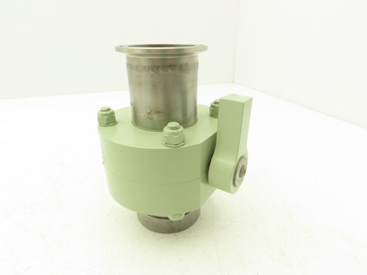 NA NA 2" Butterfly Valve Manuel 2-1/2" Flange & 2-3/8" Smooth Coupler SS Tube