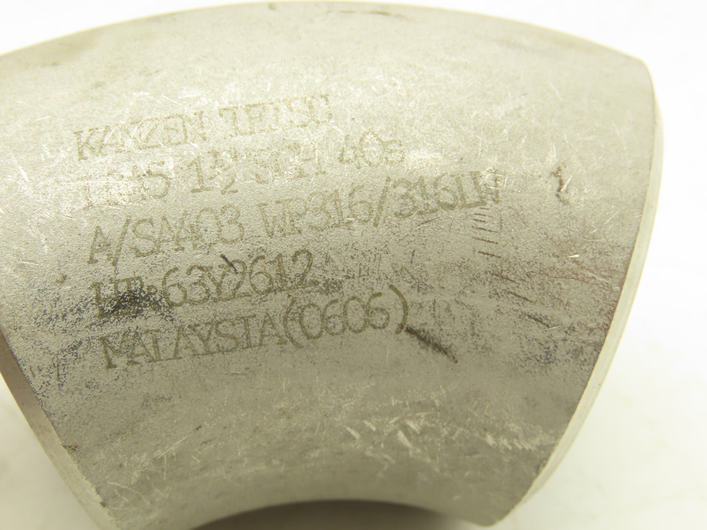 316L SCH 40S Stainless Steel 45° Elbow 1-1/2" Butt Weld Lot of 16