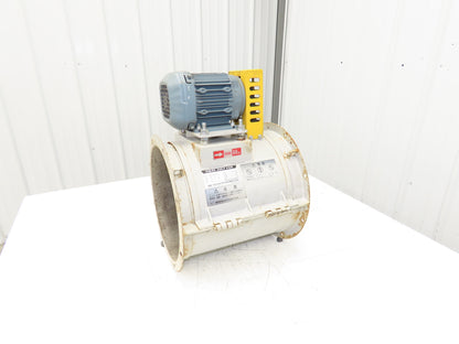 Fulta Electric DBRO3M236 Tube Axial Blower Duct Fan 12" 1000 CFM 0.5kw 220V 3PH