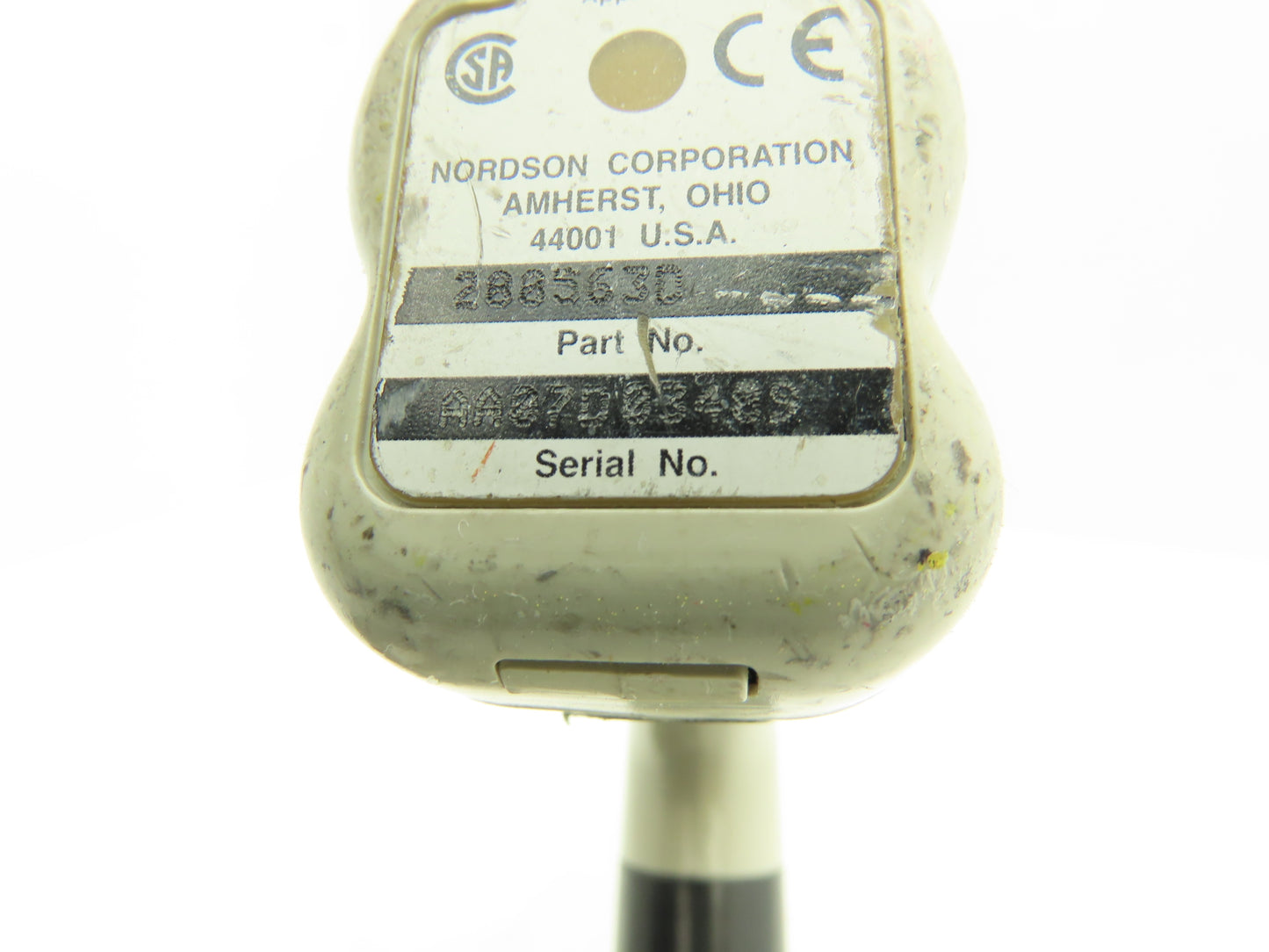 Nordson 288563D Sure Coat Manual Electrostatic Powder Coat Spray Gun No Tip