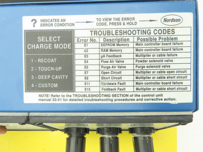Nordson 1018181A Sure Coat Manual Gun Control Unit Electrostatic Powder Coat
