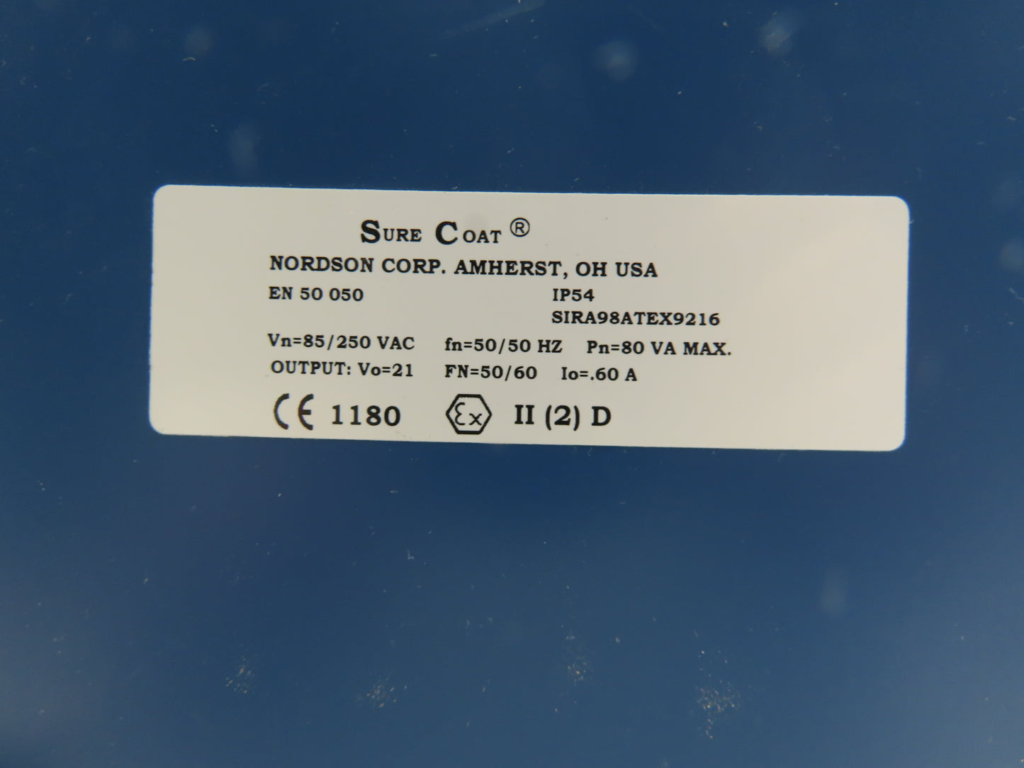 Nordson 1018181A Sure Coat Manual Gun Control Unit Electrostatic Powder Coat