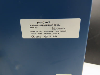 Nordson 1018181A Sure Coat Manual Gun Control Unit Electrostatic Powder Coat