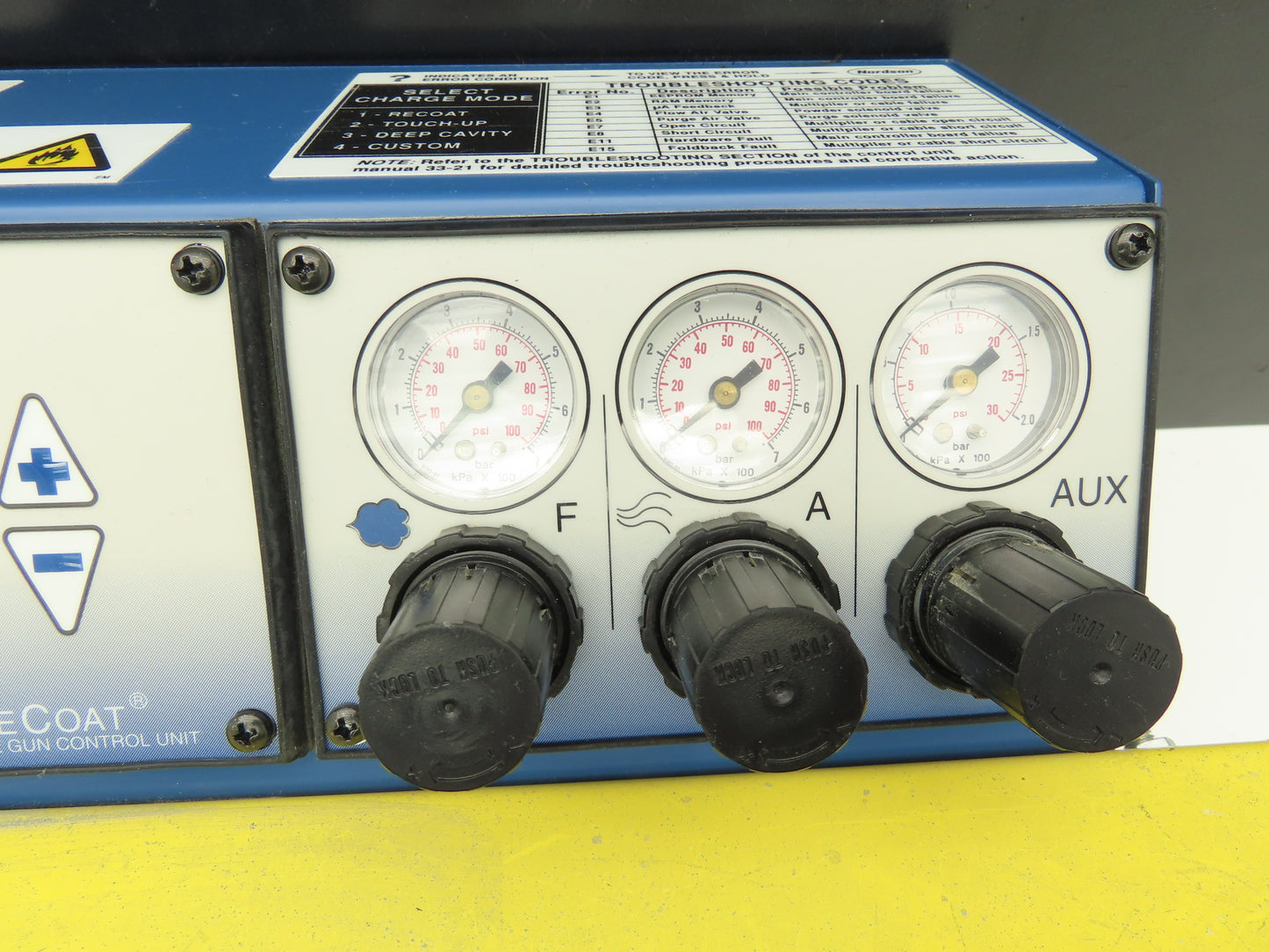 Nordson 1018181A Sure Coat Manual Gun Control Unit Electrostatic Powder Coat