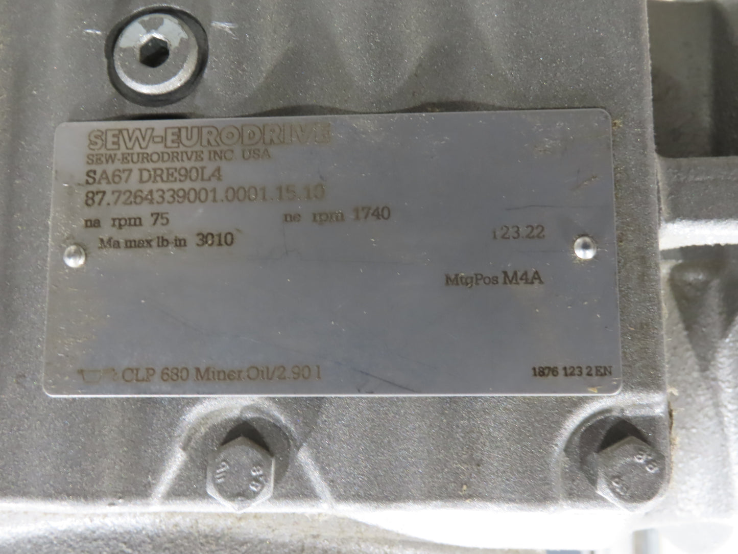 Ryson 1300-400-A1-6 Elevating Spiral Conveyor 16" Belt 2Hp 230/460V 3PH 17' 4"H